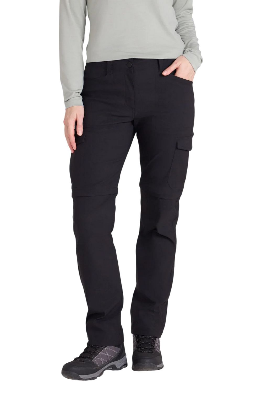 Black Conniston Zipoff Trousers