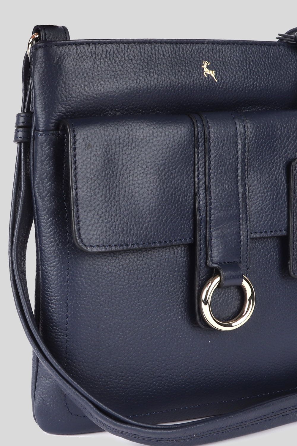 Navy 'Heaven' Real Leather Cross Body Bag, Image 2 of 4