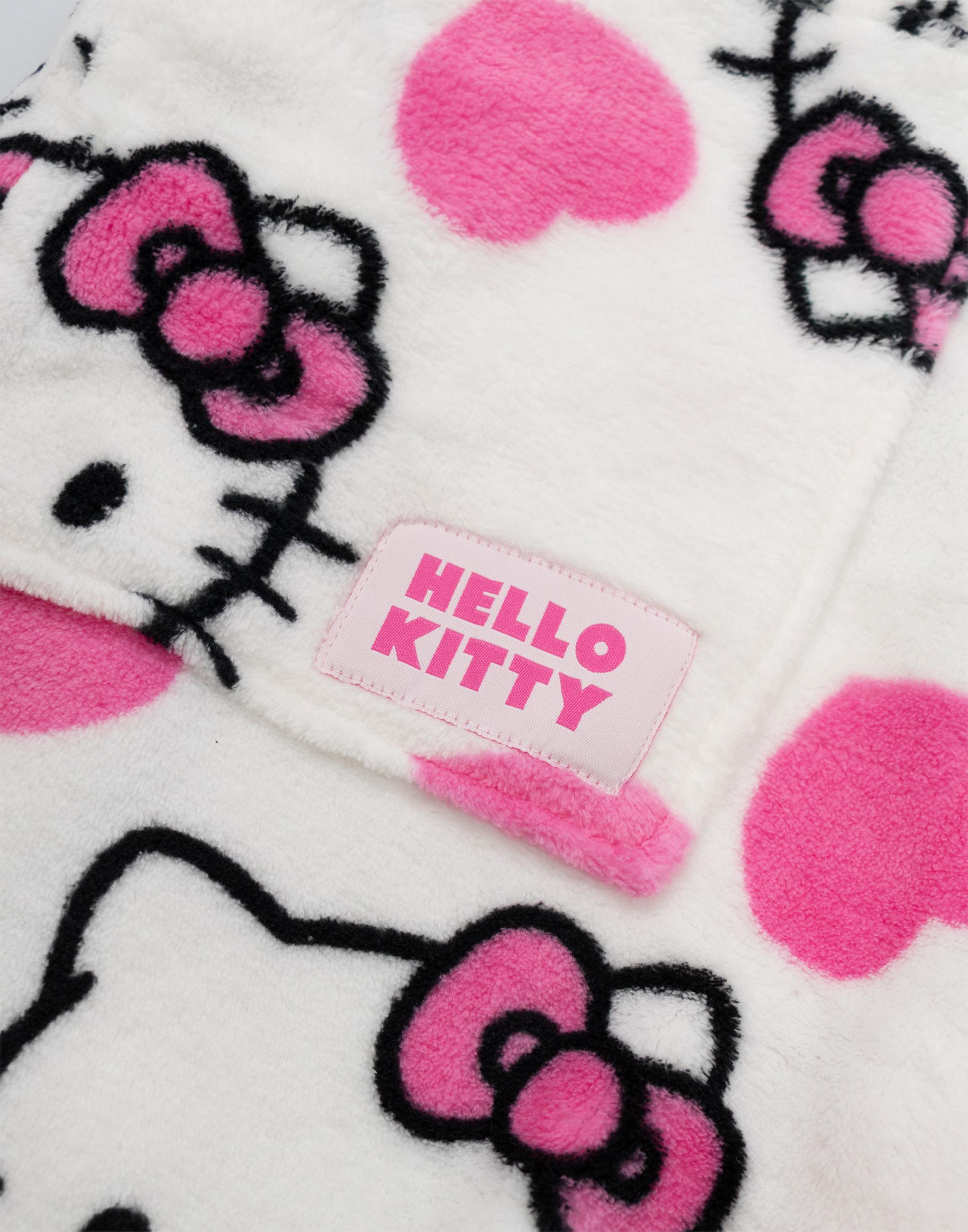 Multi Hello Kitty Character Hooded Bathrobe, Image 6 of 6