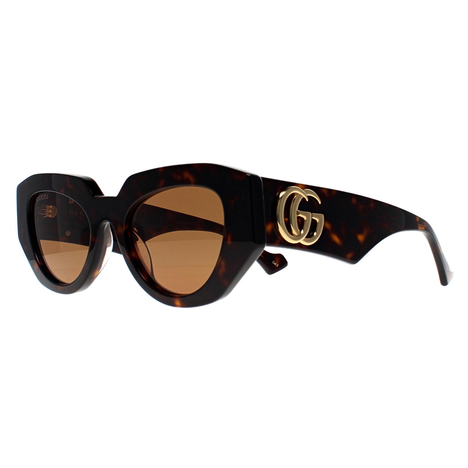 Brown Cat Eye Shiny Dark Havana Brown GG1421S, Image 2 of 4