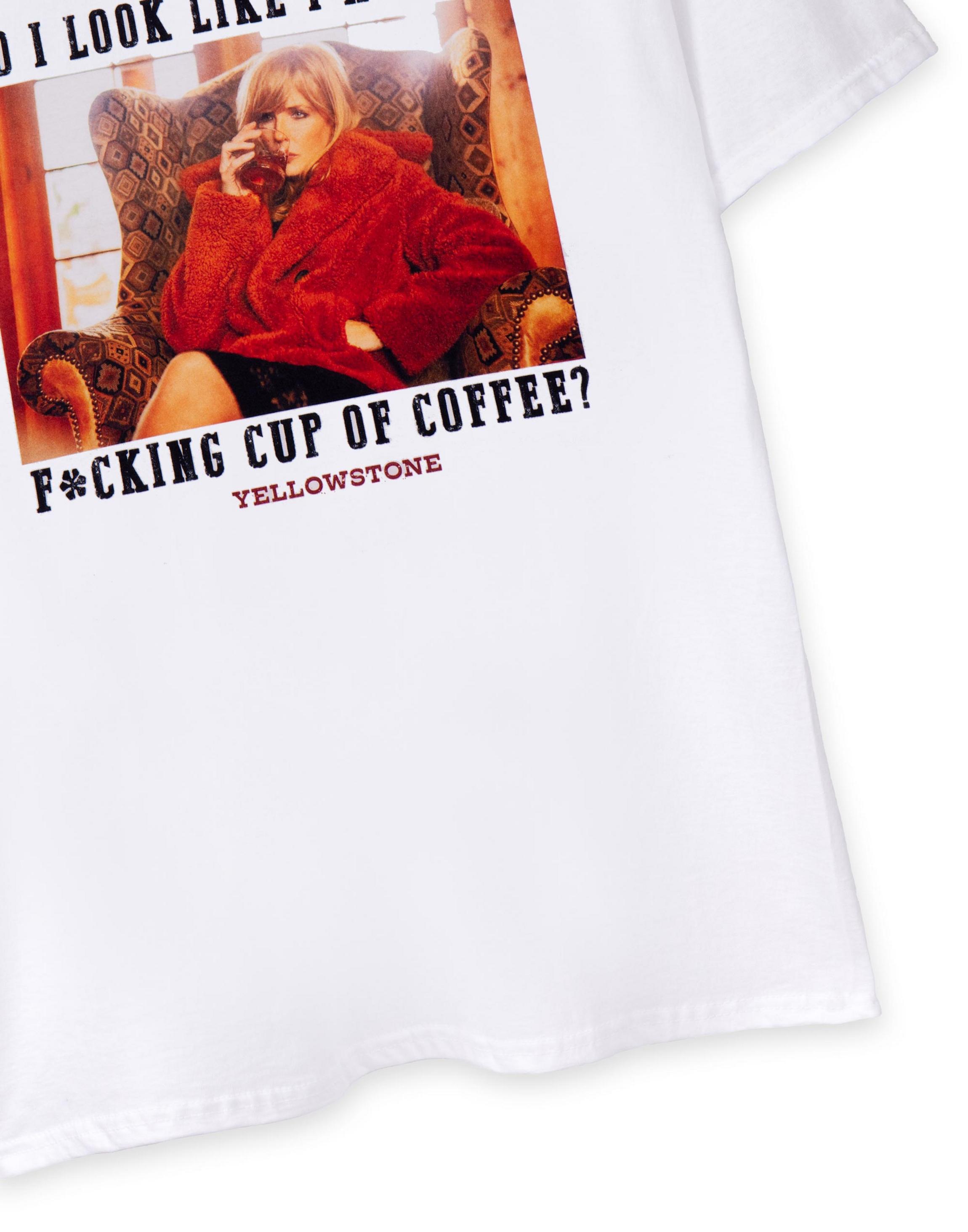 White Yellowstone Beth Dutton Coffee T-Shirt, Image 5 of 6