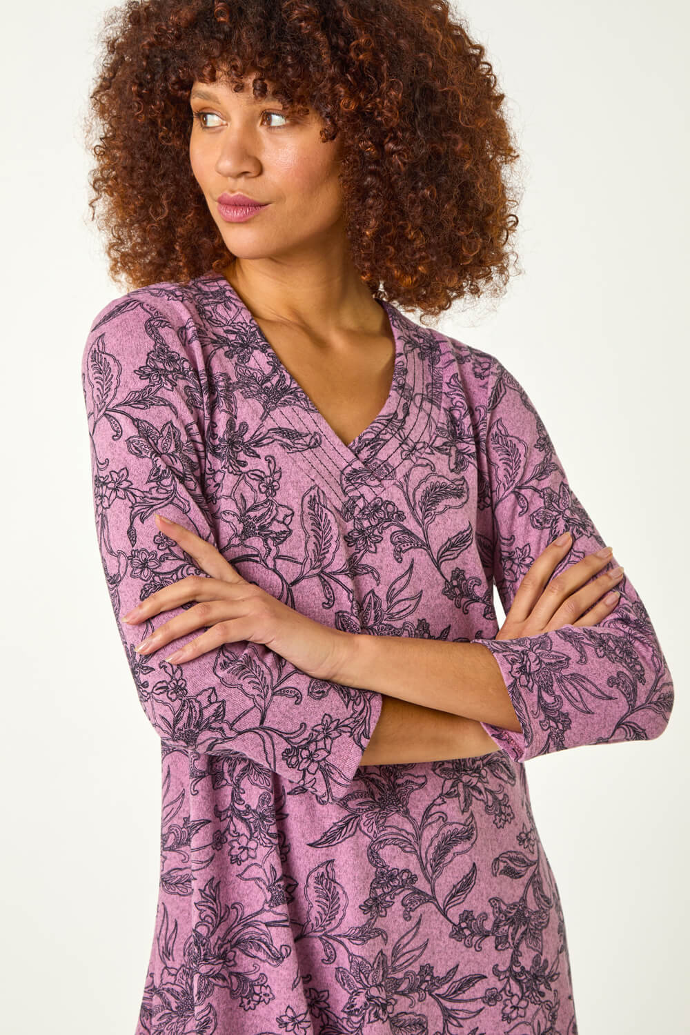 Pink Tassle Tier Tunic