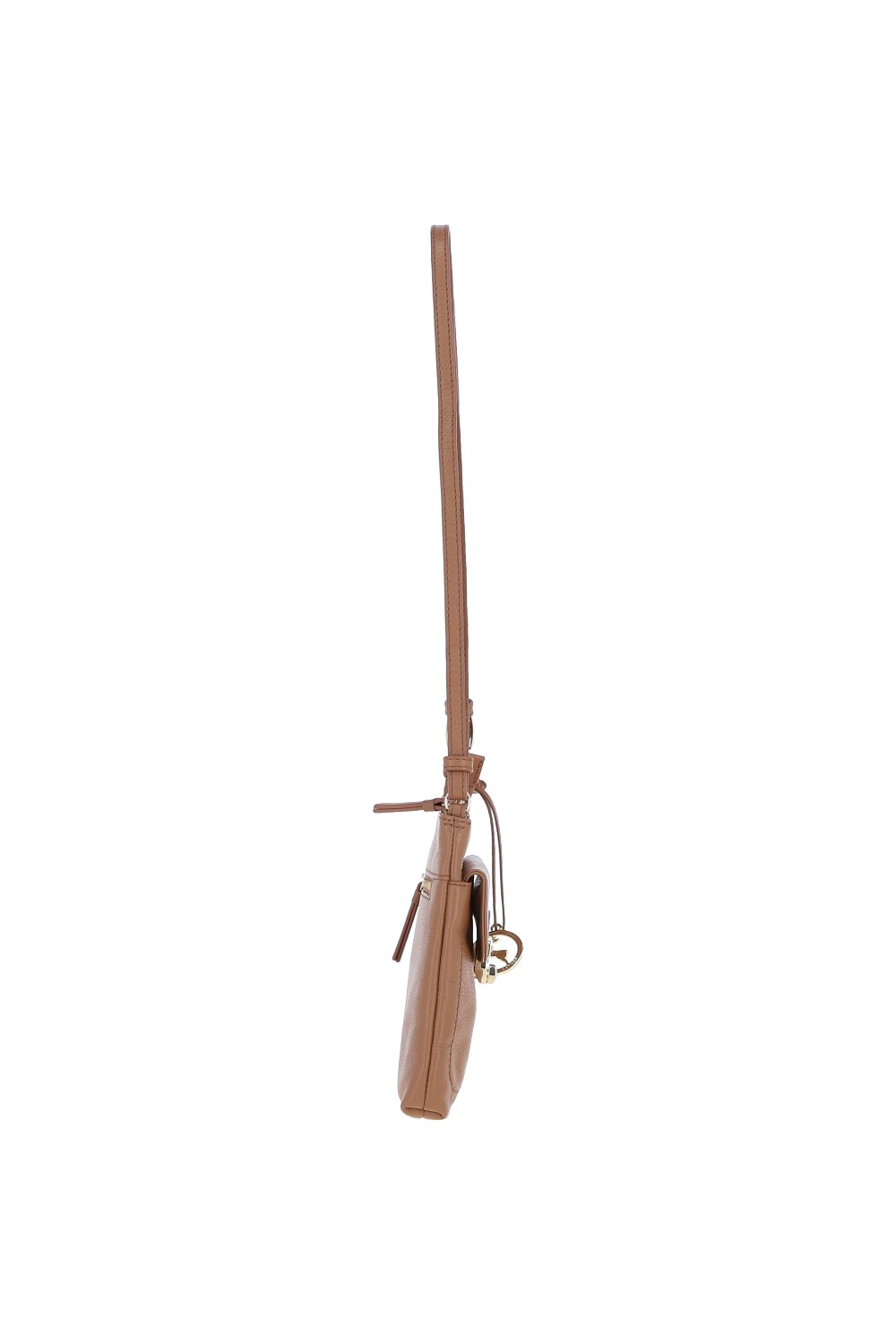 Camel Real Leather Crossbody Bag, Image 3 of 4