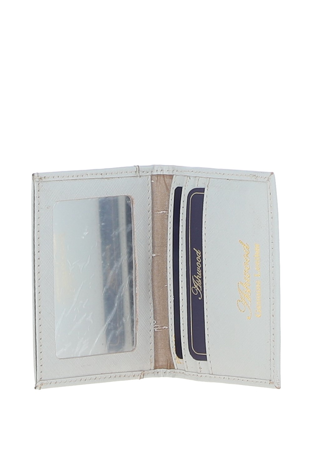 Grey Elegant Real Leather Card Holder & Key Ring Set, Image 3 of 5