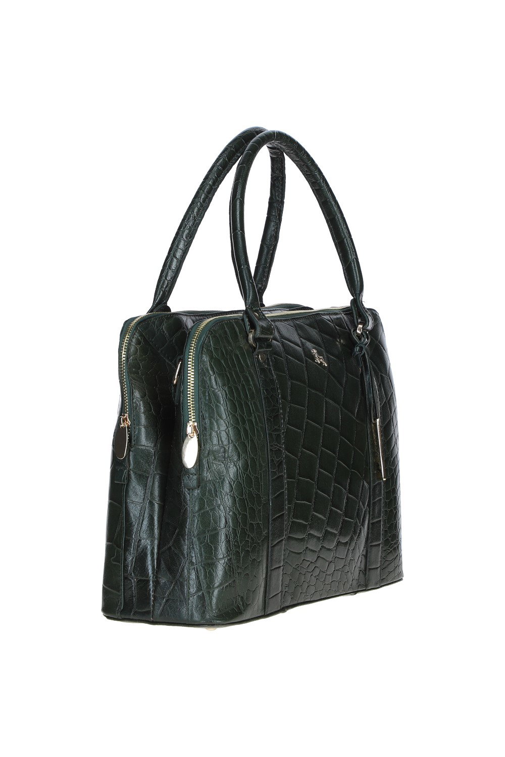 Green Ashwood Leather Green Three Section Large Veggie Tanned Leather Bag, Image 2 of 4