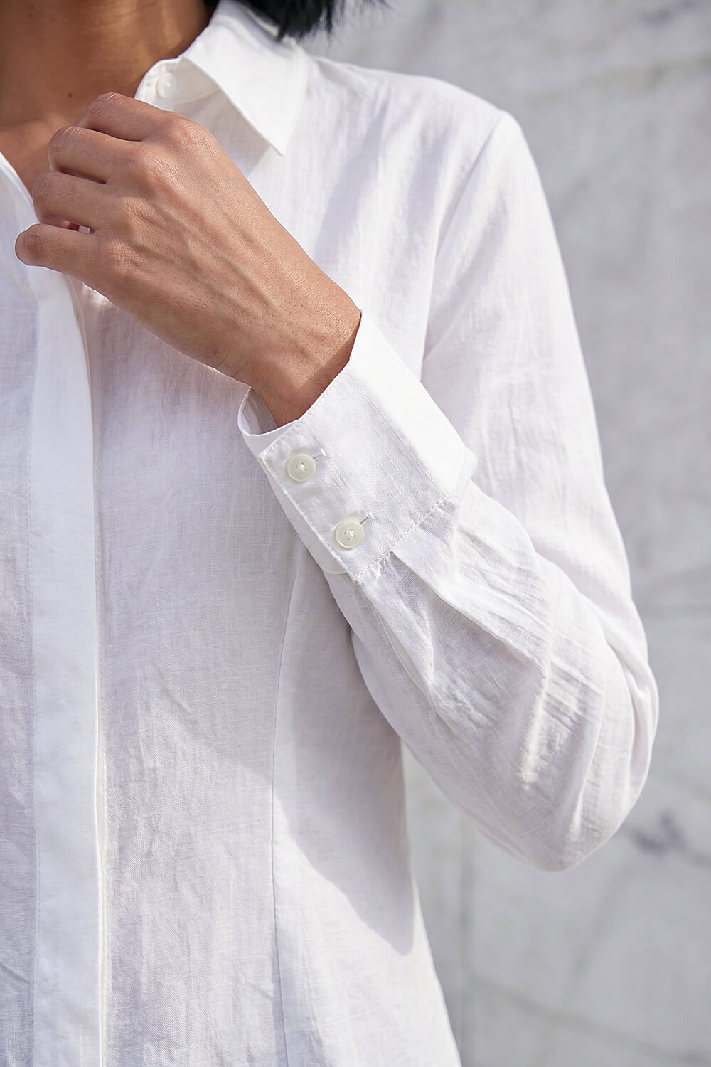 Ivory Dusk Textured Seam Detail Shirt, Image 5 of 4