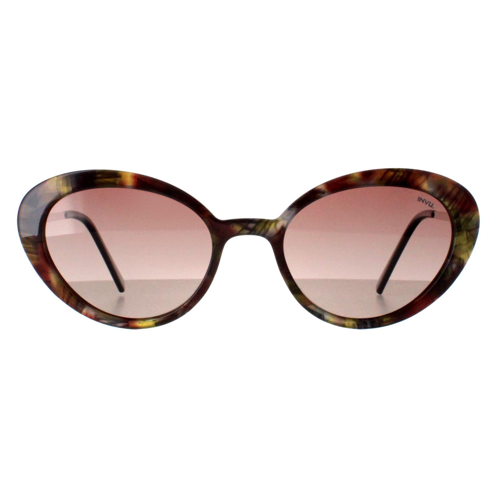 Brown Invu Brown Oval Cloud Brown Sage Tortoise Brown Polarized B2108, Image 1 of 5