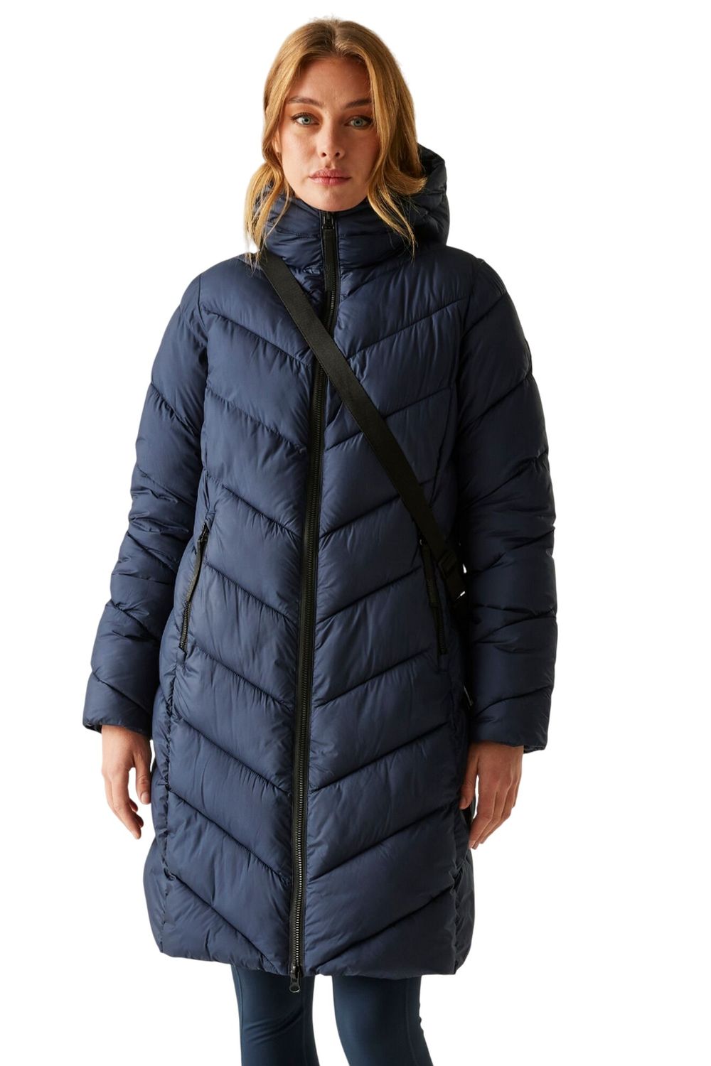Navy Anita Padded Jacket, Image 4 of 6