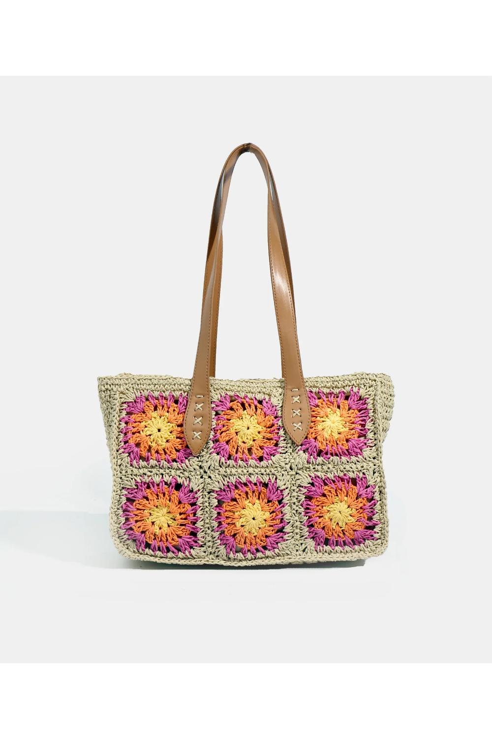 Multi Pia Rossini Multi Aurora - Straw Tote Bag, Image 3 of 5