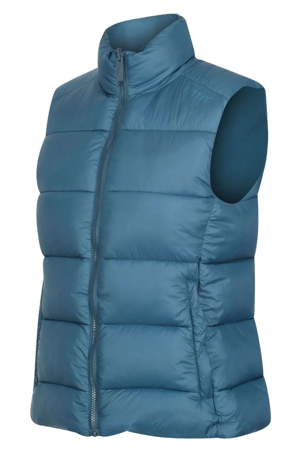 Petrol Blue Yewbank Reversible Body Warmer, Image 5 of 8