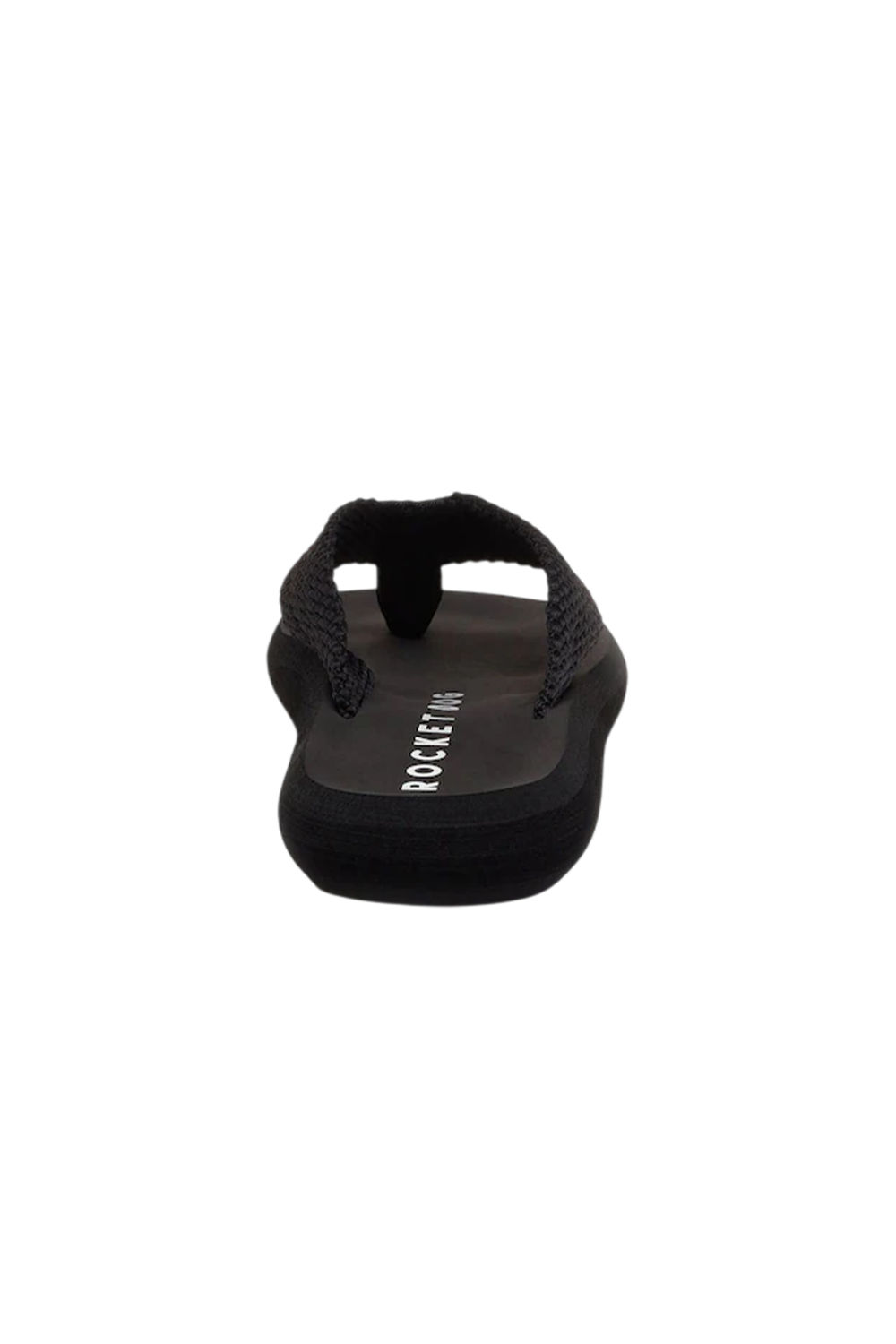 Black Adios Plain Flip Flops, Image 2 of 4