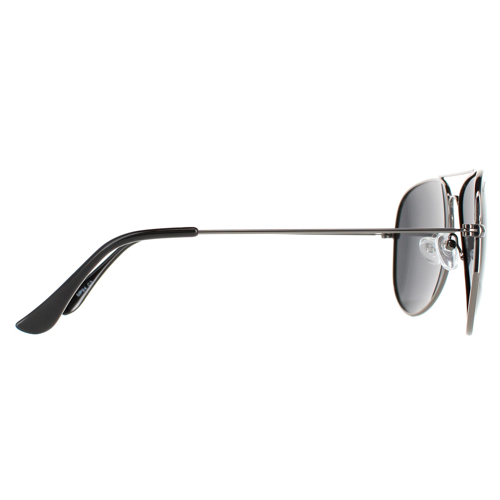 Grey Aviator Gunmetal Smoke Grey Polarized MP94 Sunglasses, Image 4 of 4