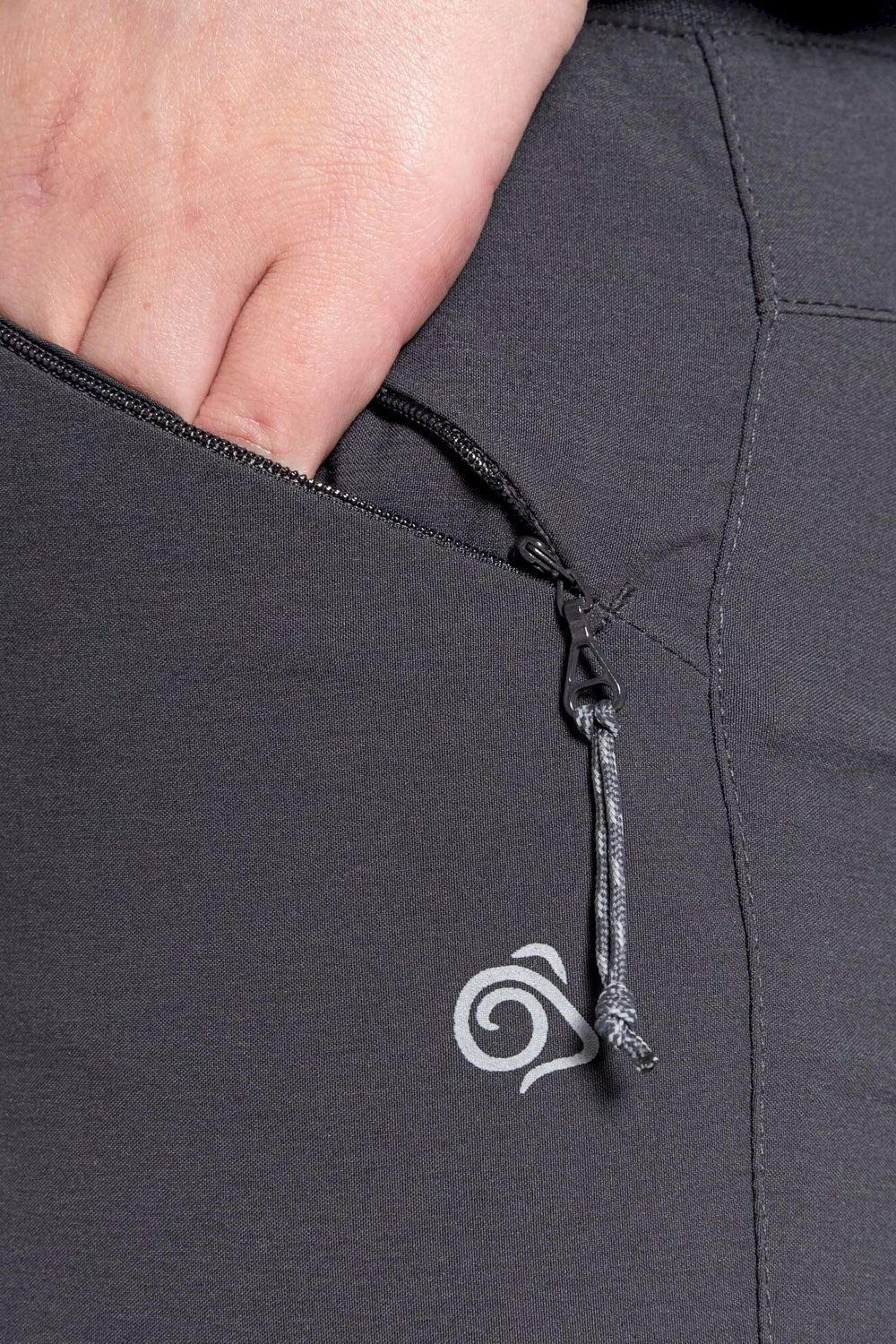 Charcoal NosiLife Pro Slim Trousers, Image 3 of 6