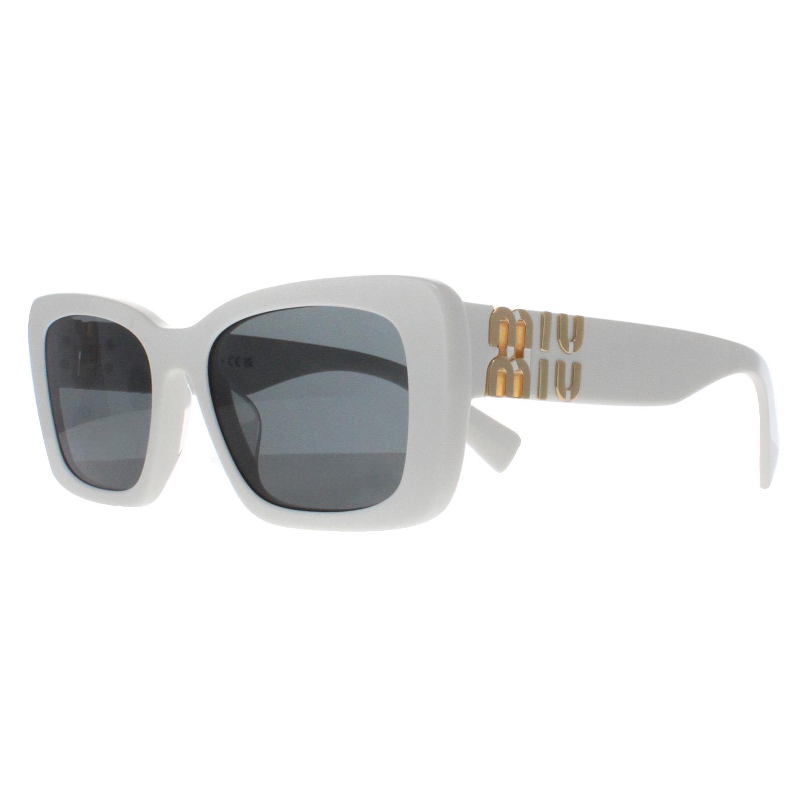 White Miu Miu White Rectangle White Dark Grey MU07YS, Image 2 of 5