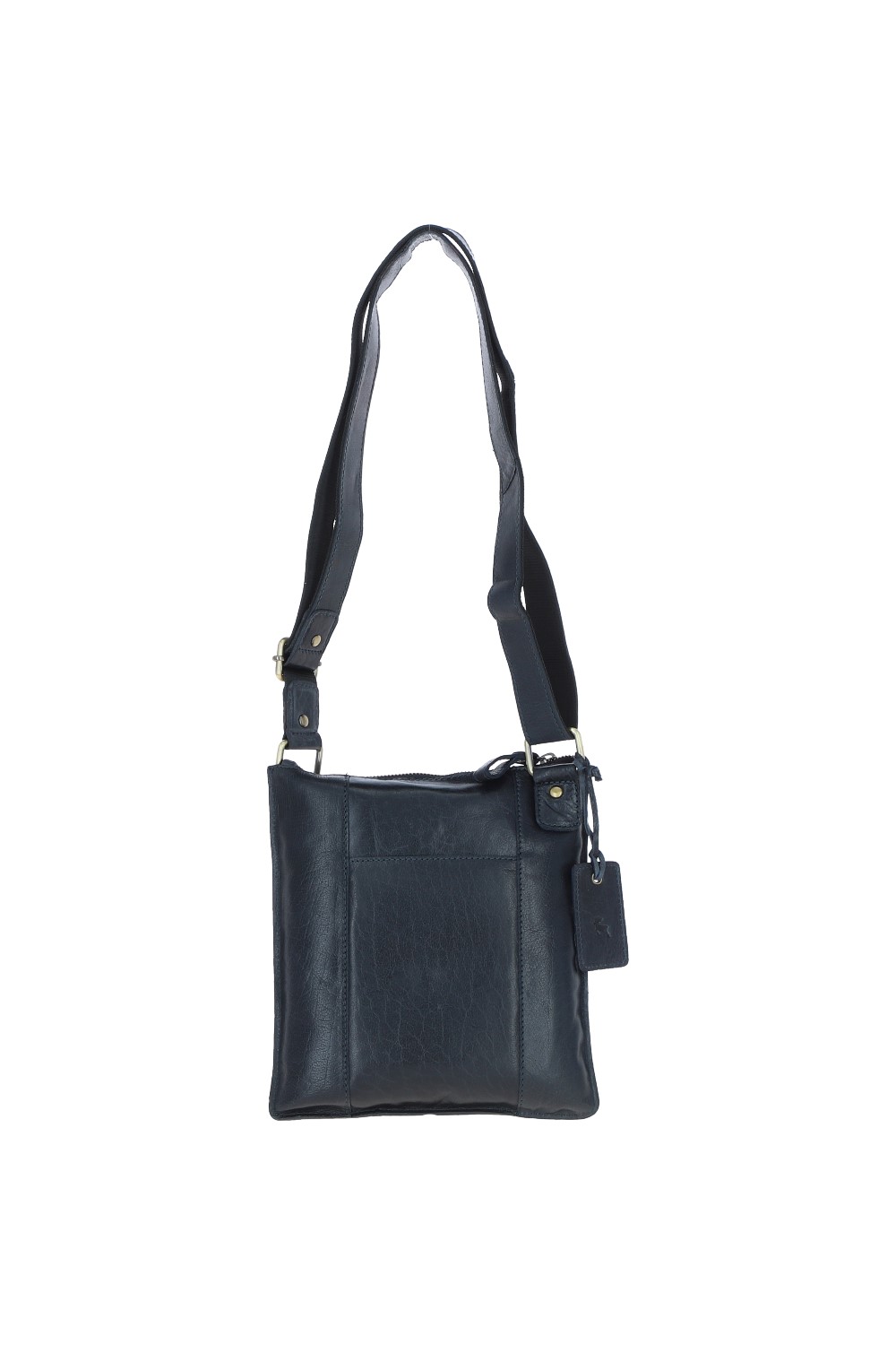 Navy Vintage Small Leather Shoulder Bag, Image 4 of 4