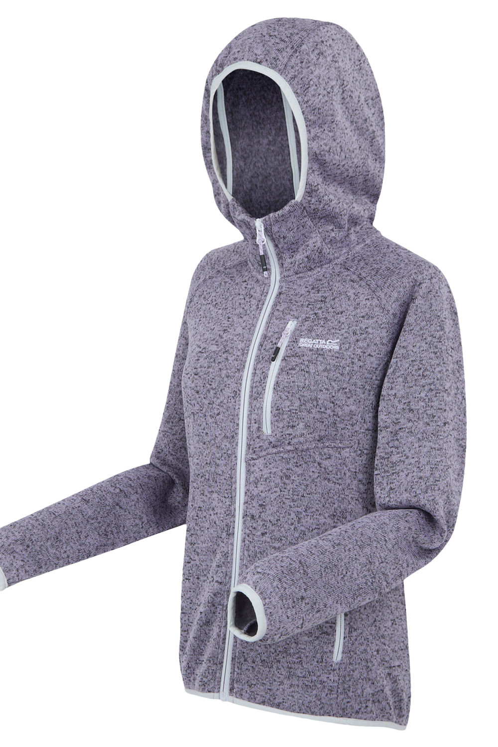 Lilac Newhill II Marl Full Zip Hoodie, Image 5 of 5