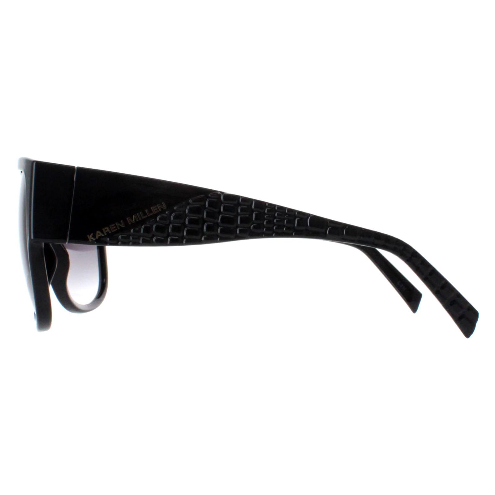 Black Karen Millen Black Square Black Dark Grey Gradient KM5050, Image 3 of 4