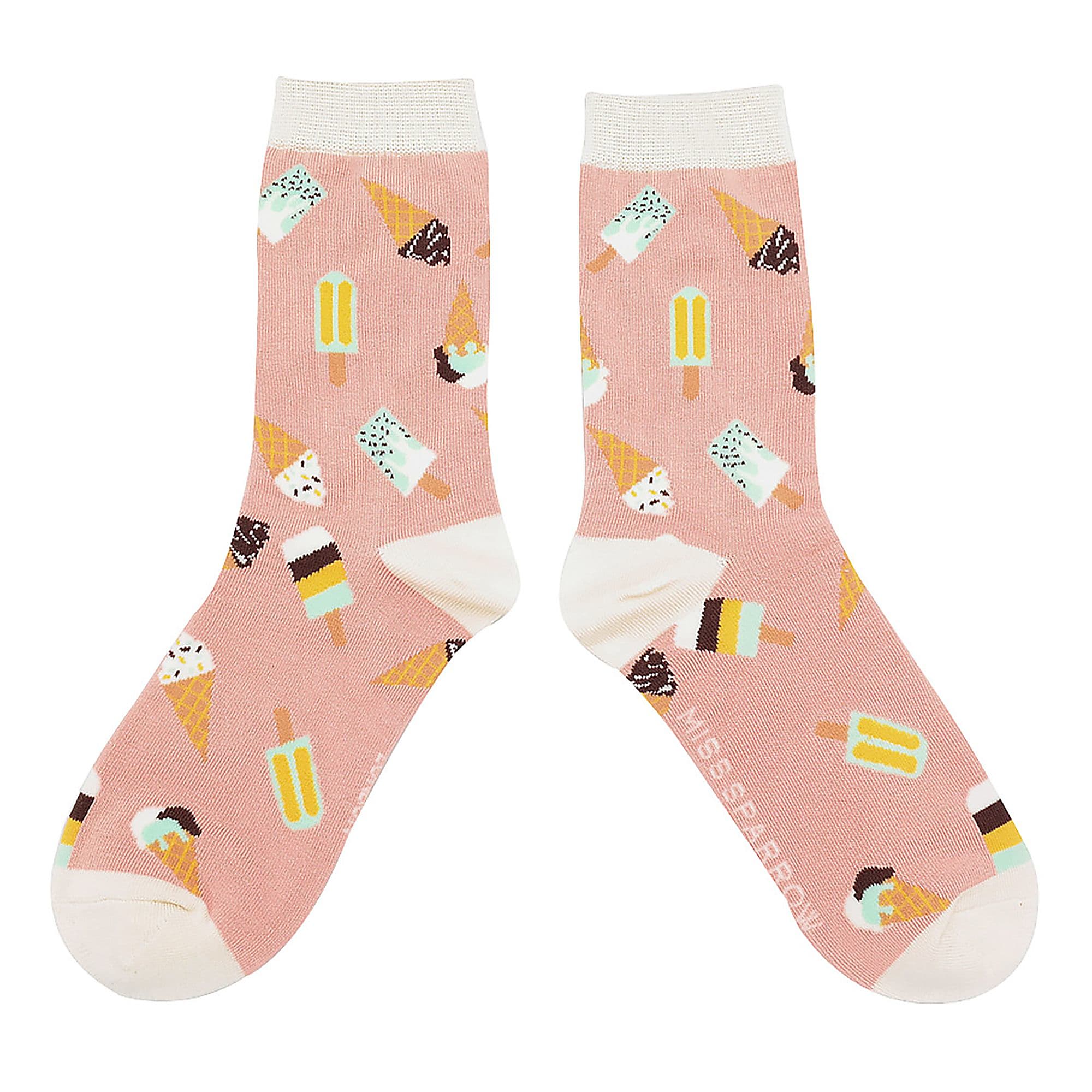 Pink Ice Cream Socks | Novelty Bamboo Gift Socks, Image 2 of 3