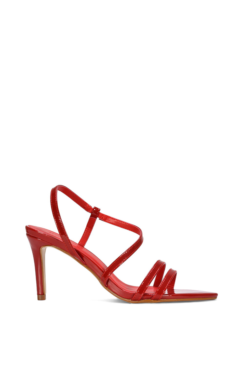 Black 'Theodora' Strappy Pointed Toe Stiletto Heel Sandal Shoes