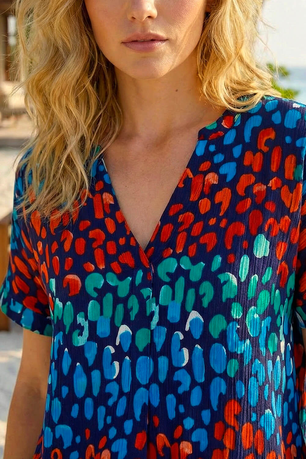 Abstract Spot Print Tunic, Image 5 of 4