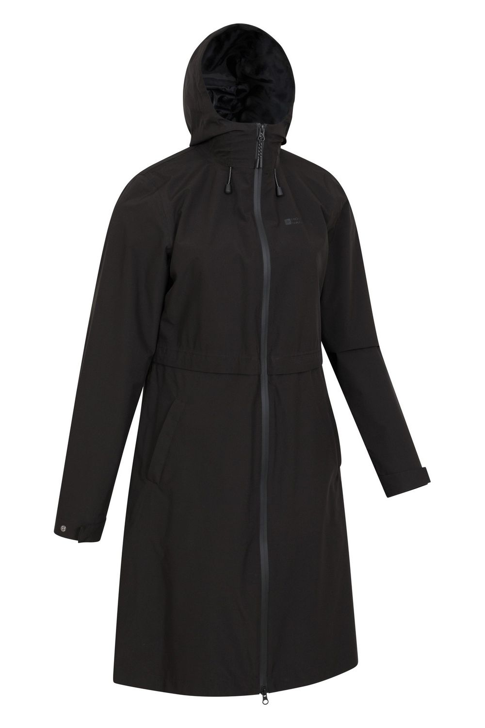 Black Hilltop Extra Long Waterproof Jacket, Image 4 of 4