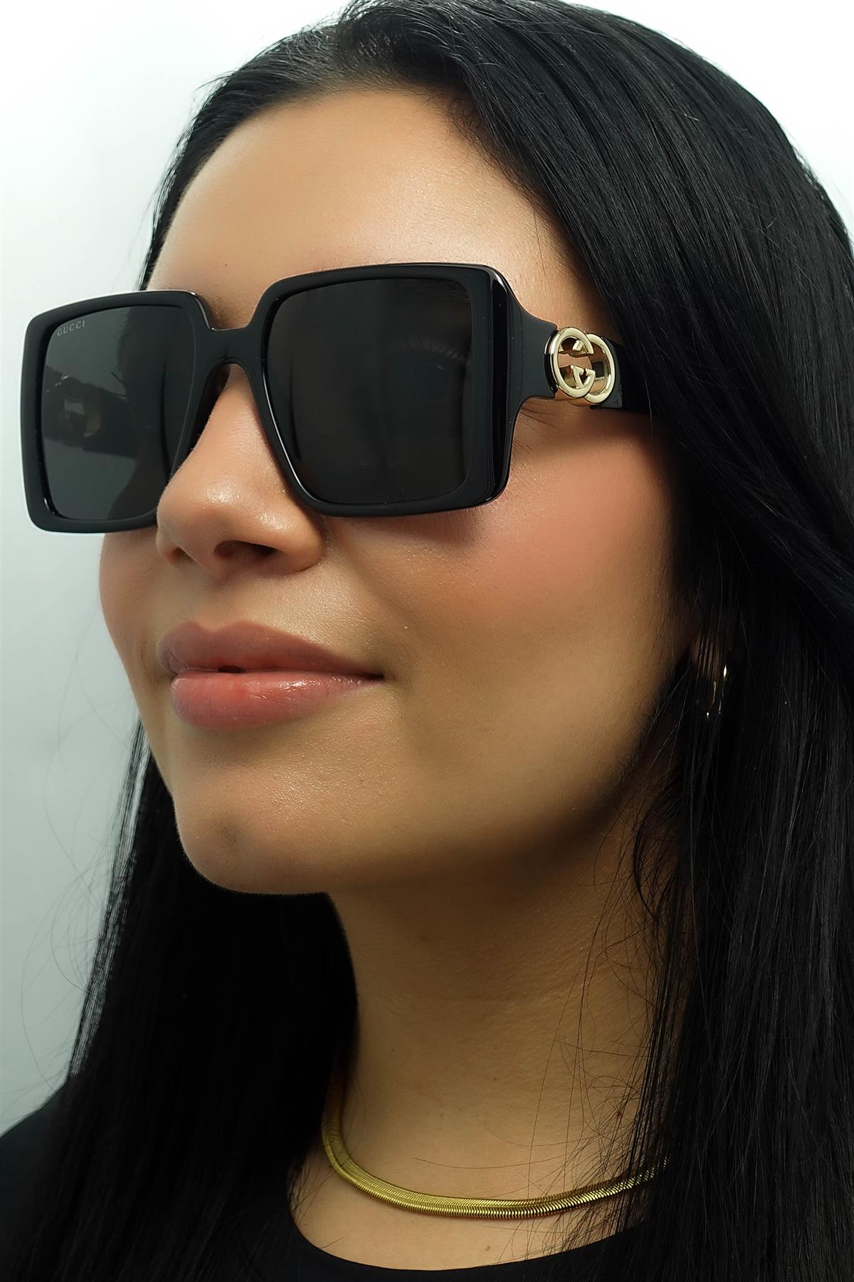 Black Square Black with Gold Grey GG1692S, Image 5 of 6
