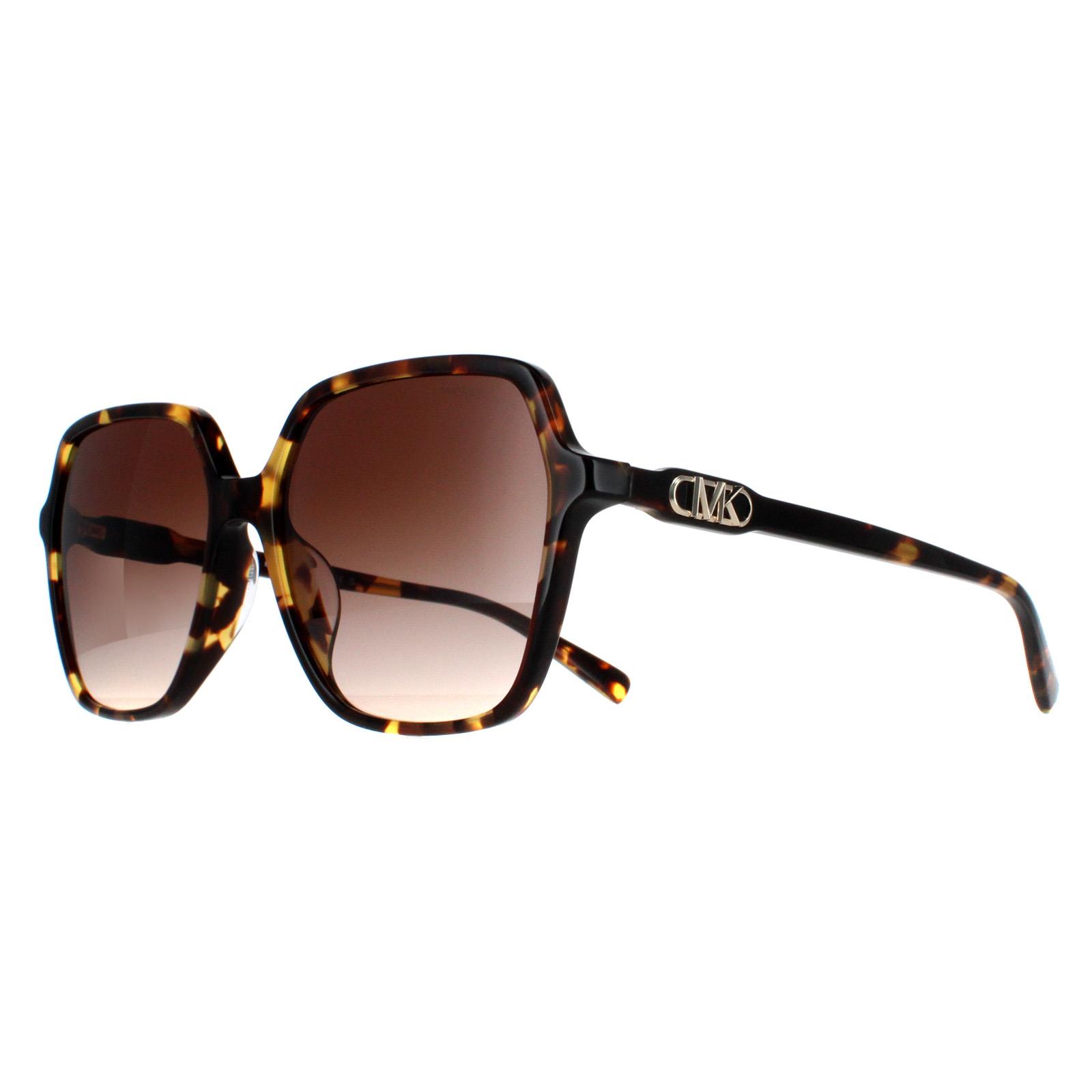 Brown Michael Kors Brown Square Dark Tortoise Brown Gradient MK2196U Jasper, Image 2 of 4