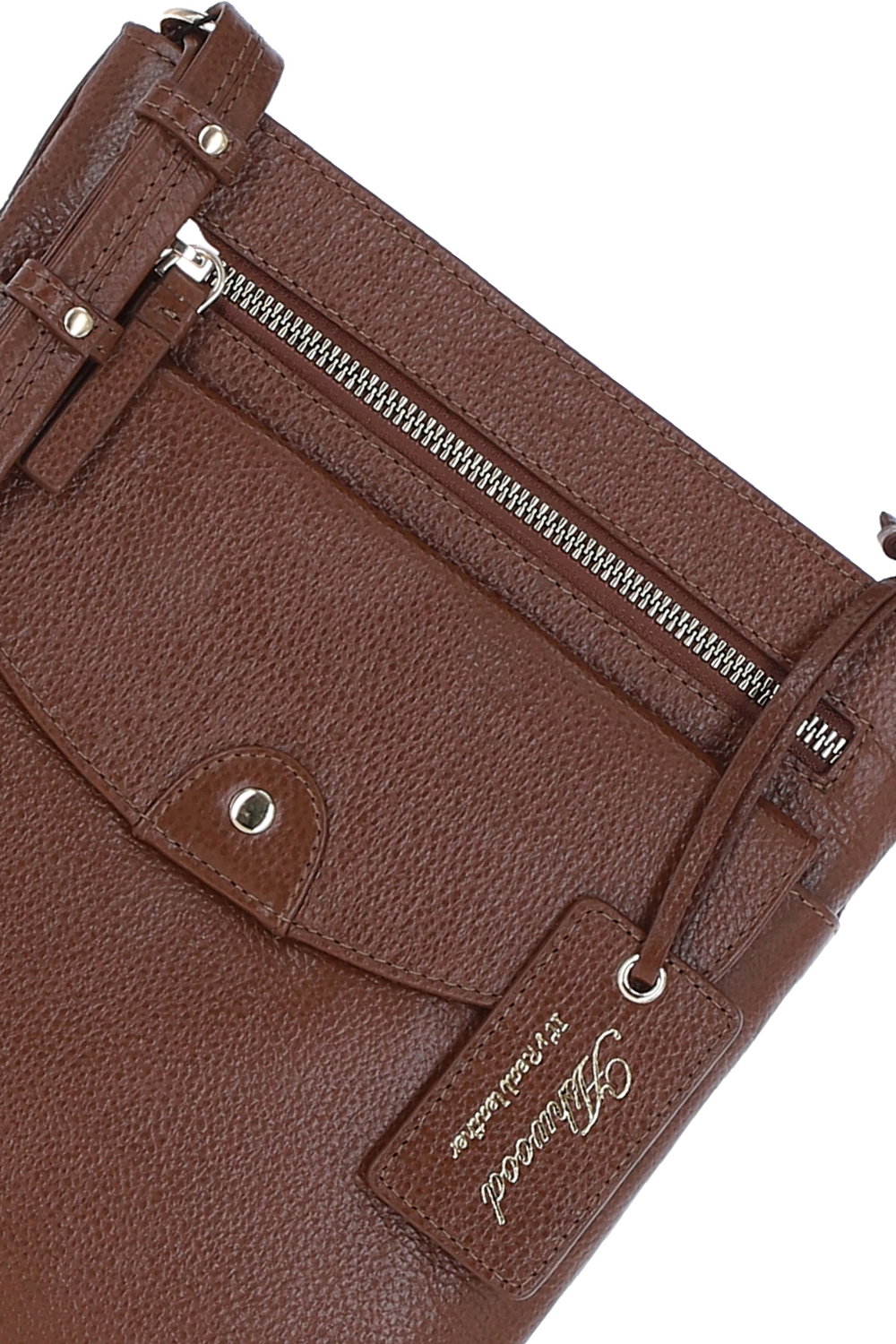 Tan 'Five CB' Real Leather Cross Body Bag, Image 2 of 5