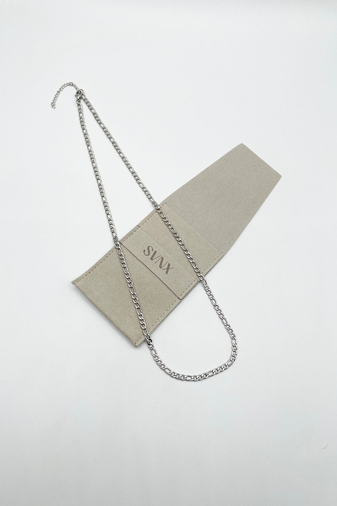 Silver Figaro Chain Necklace, Image 1 of 4