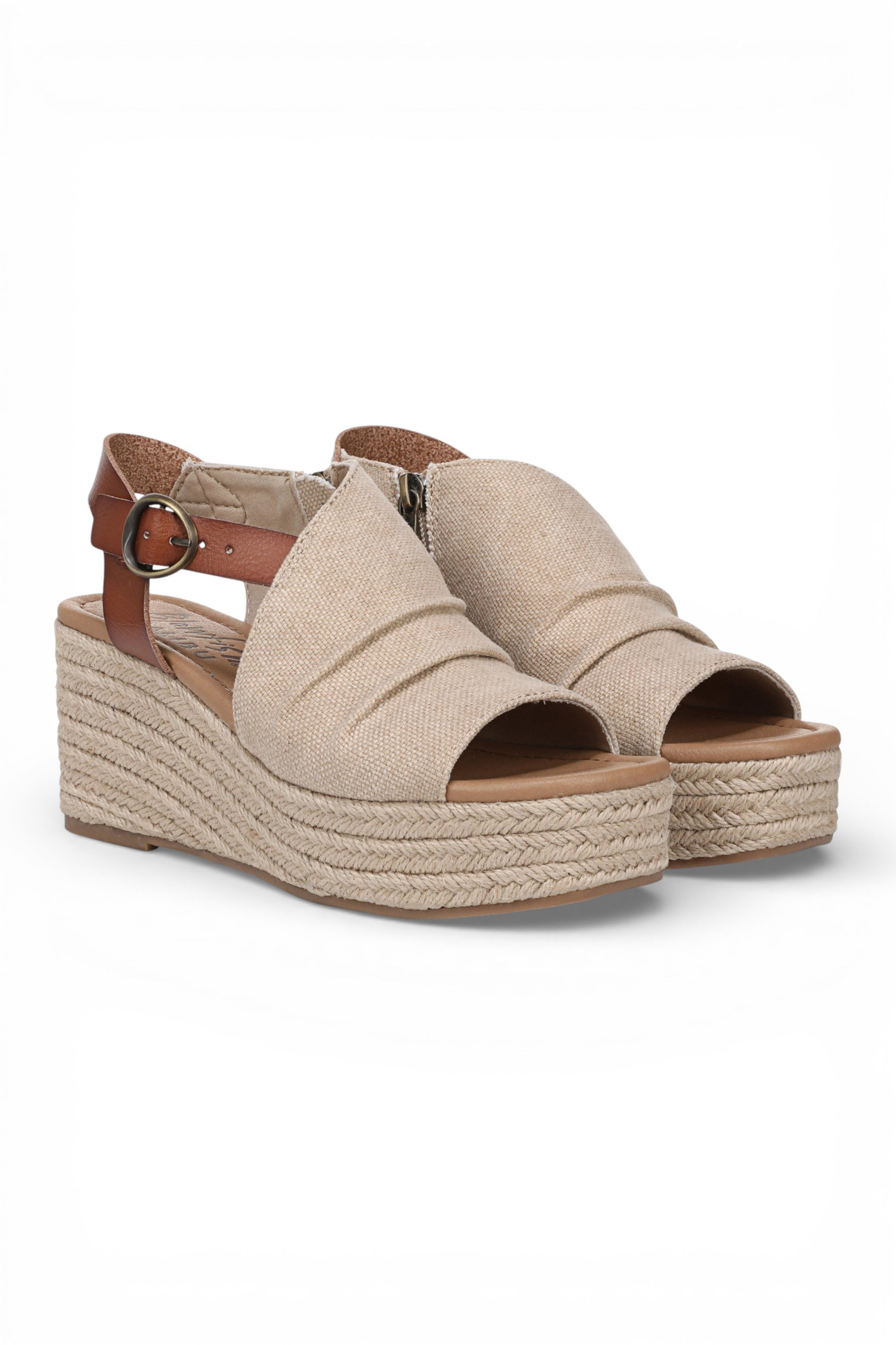 Beige Blowfish Malibu Beige Womens "Amira" Wedge Slingbacks Heel Sandals, Image 1 of 6