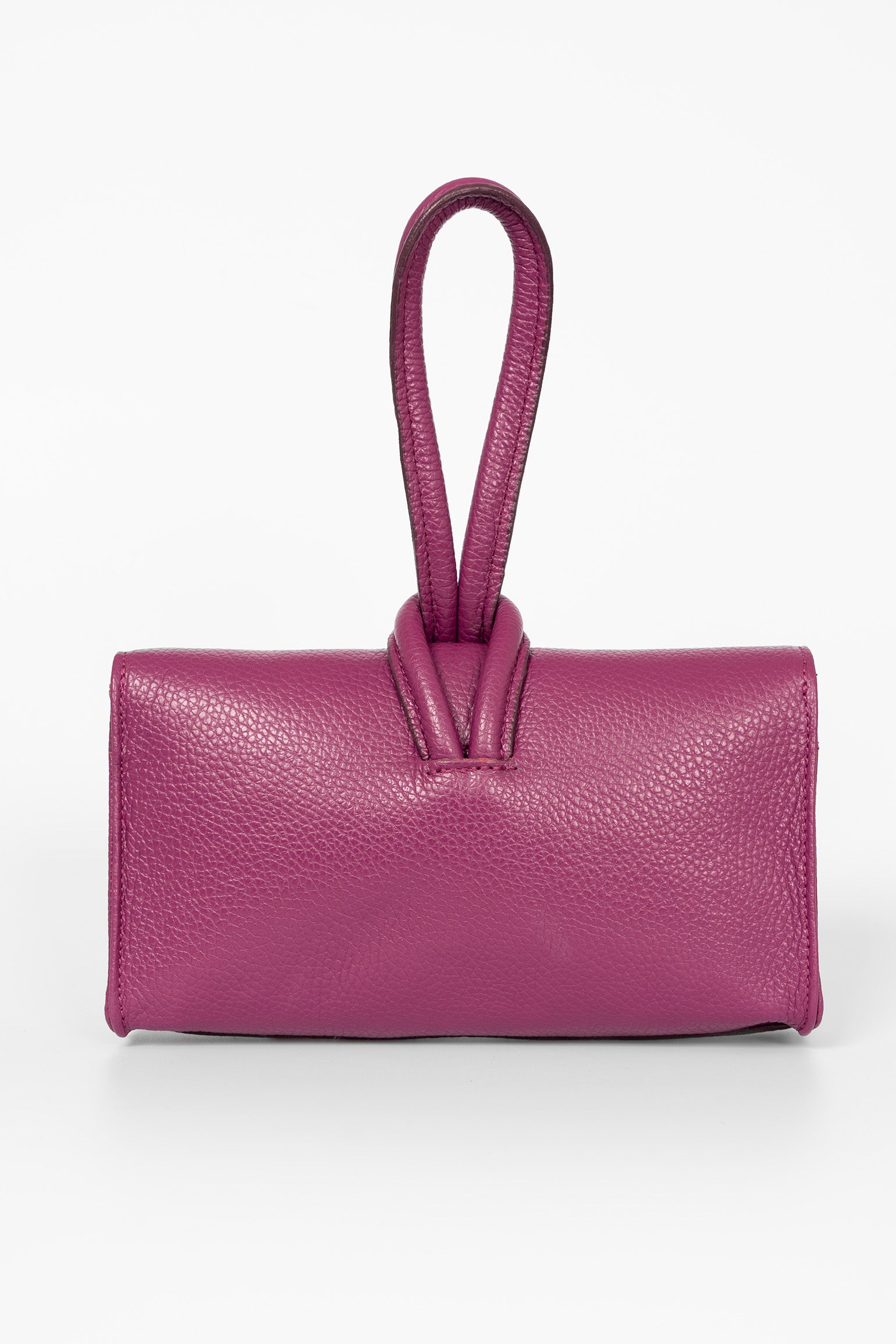 Bordeaux Italian Leather Wristlet Clutch Bag, Image 4 of 4