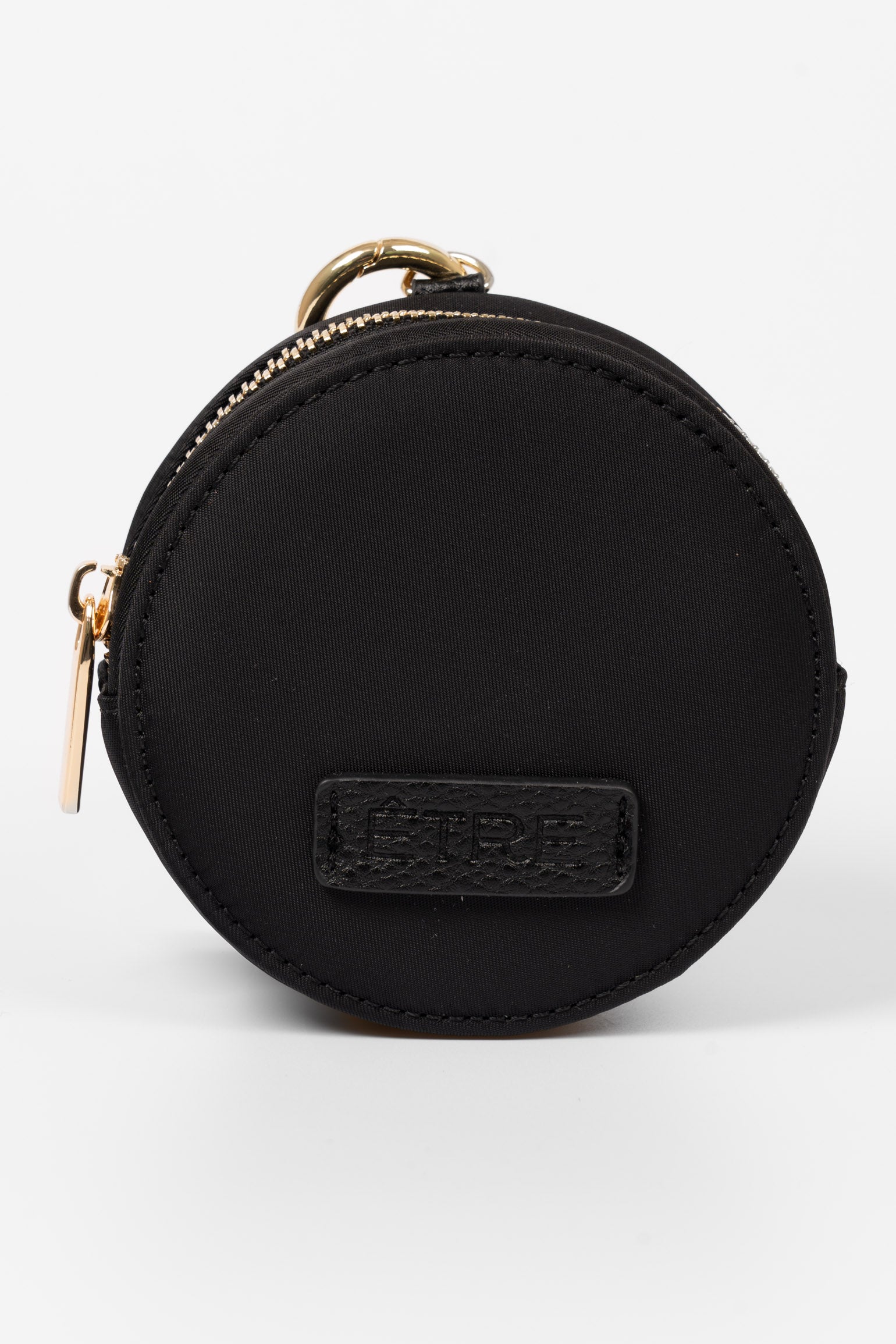Black Plain Round Coin Purse, Image 1 of 3