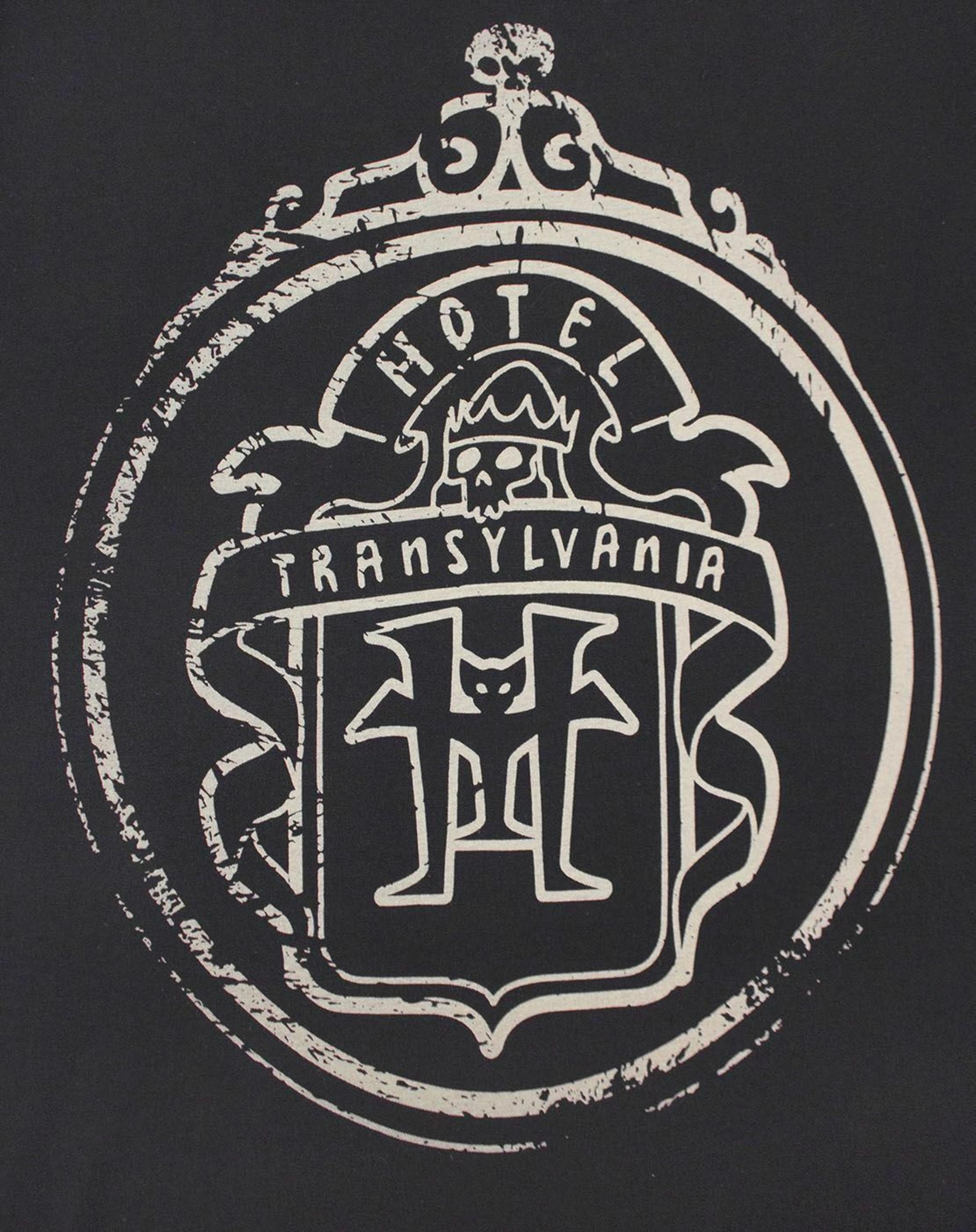 Black Hotel Transylvania Logo Glow In Dark T-Shirt, Image 3 of 4