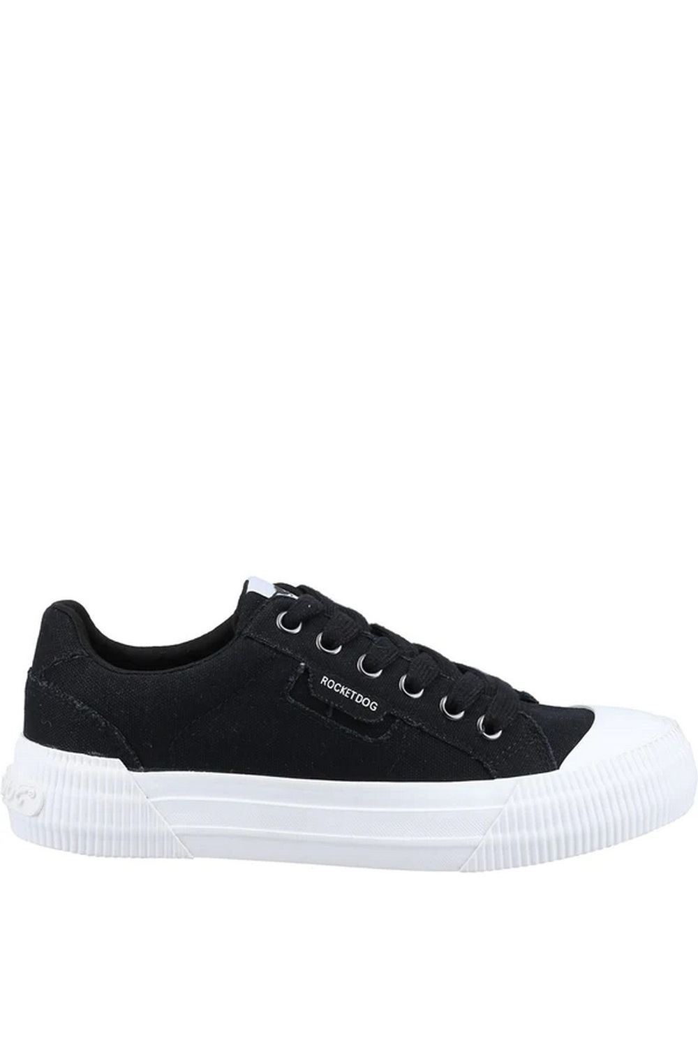 Black Cheery 12A Canvas Trainers, Image 2 of 4