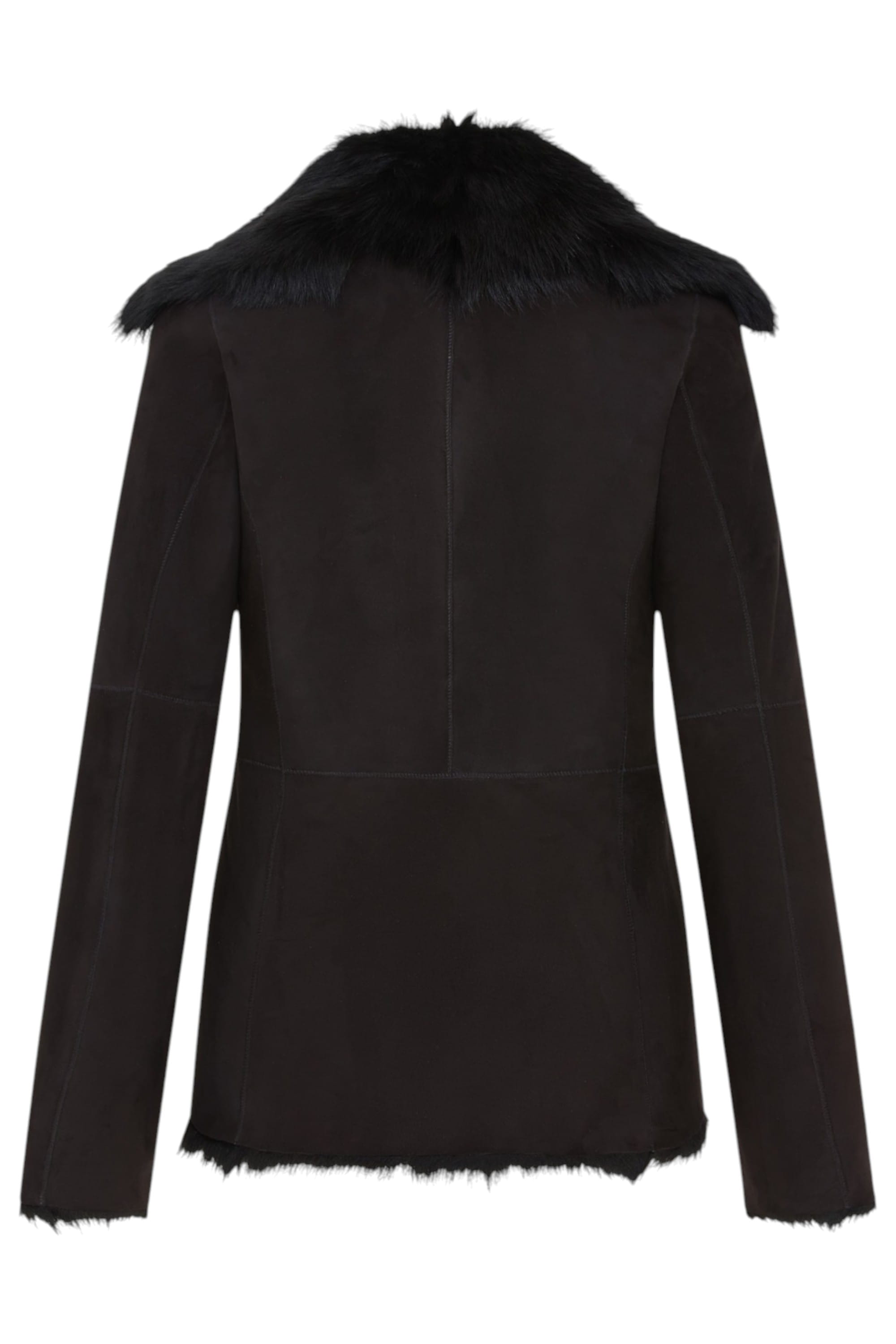 Black Infinity Leather Black Sheep Toscana Shearling Leather Jacket, Image 4 of 7
