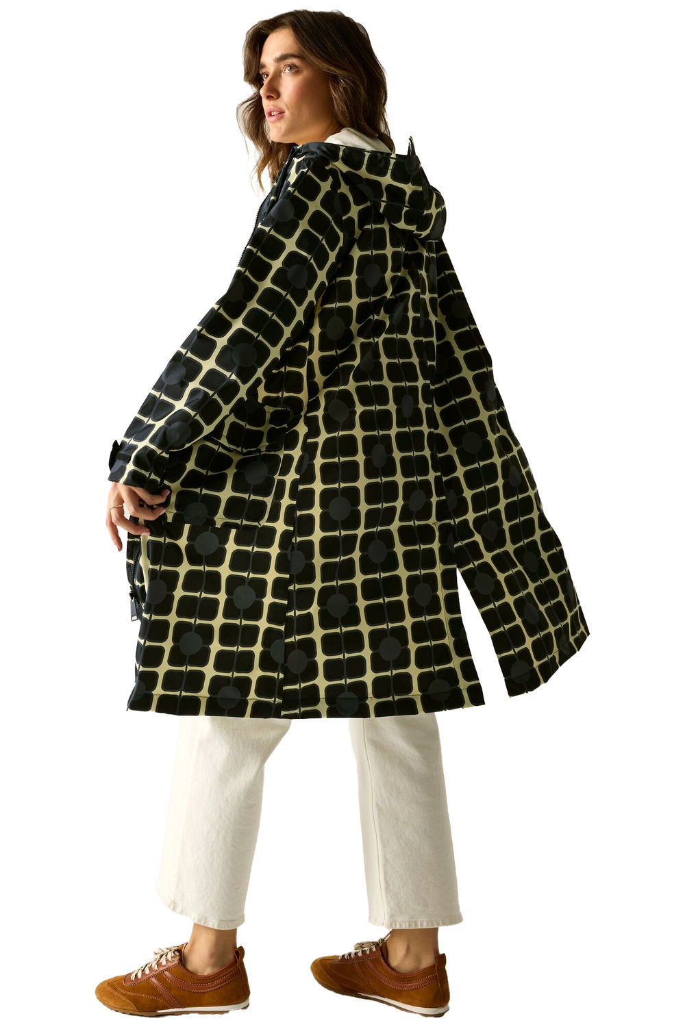 Multi Orla Kiely Poppy Long Jacket, Image 4 of 4