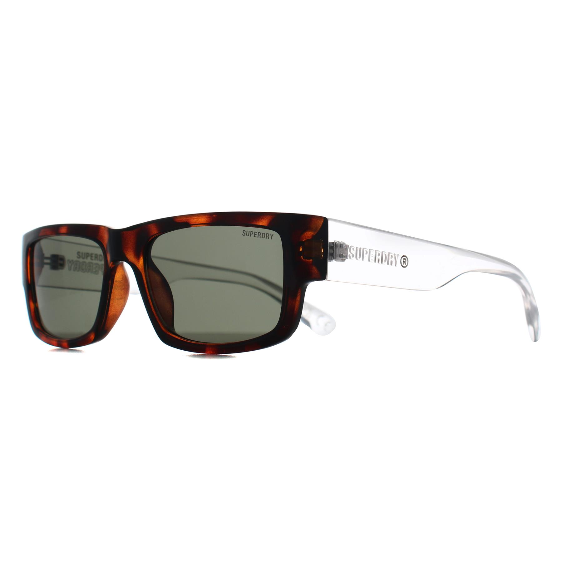 Brown Superdry Brown Rectangle Tortoise Crystal Solid Green SDS-5005, Image 2 of 3