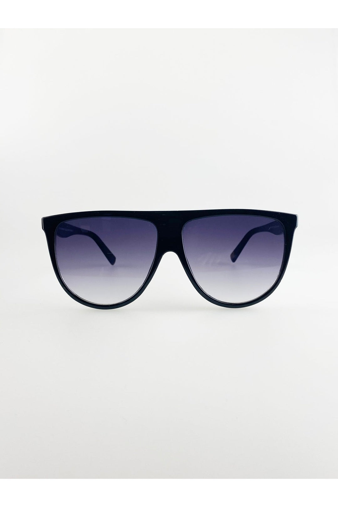 Black Black Oversized Sunglasses with Black Ombre Lenses, Image 1 of 4