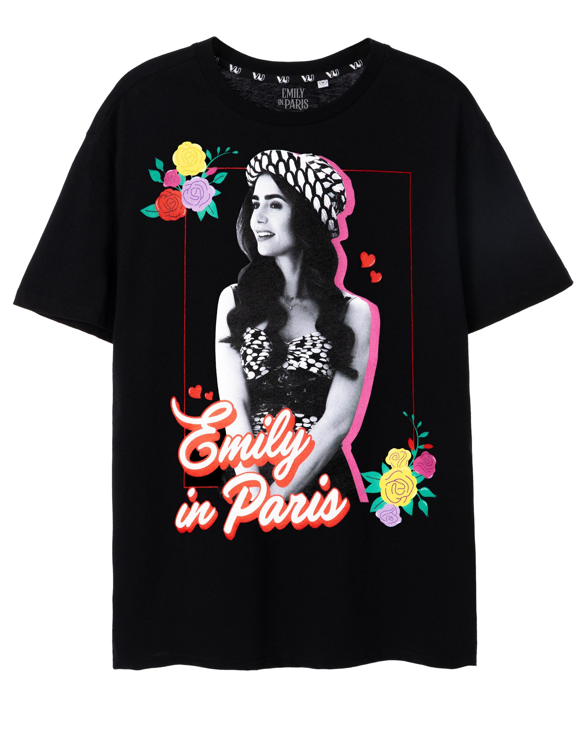 Black Emily In Paris Floral T-Shirt
