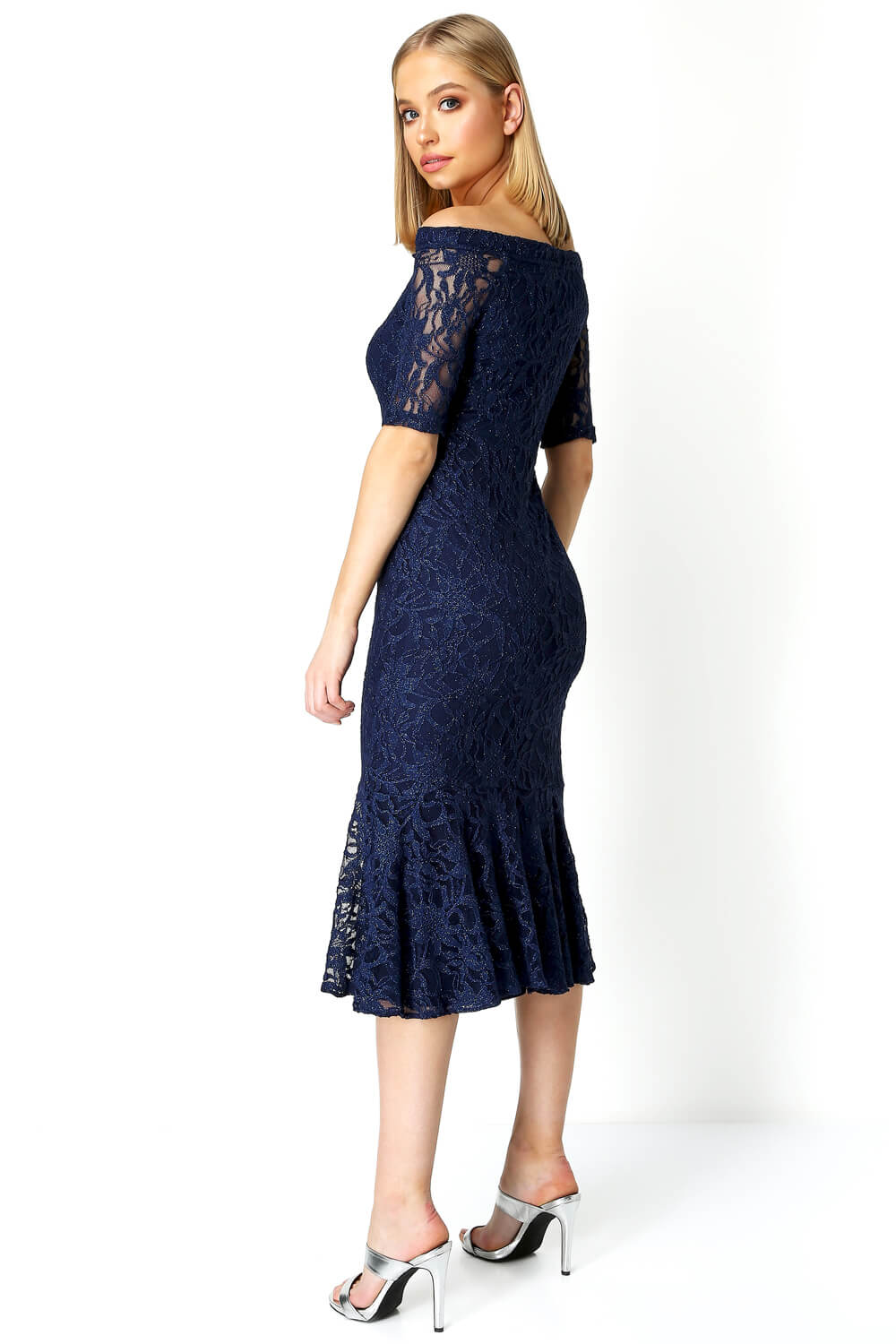 mermaid lace up prom dress Champagne Mermaid Maxi Dress