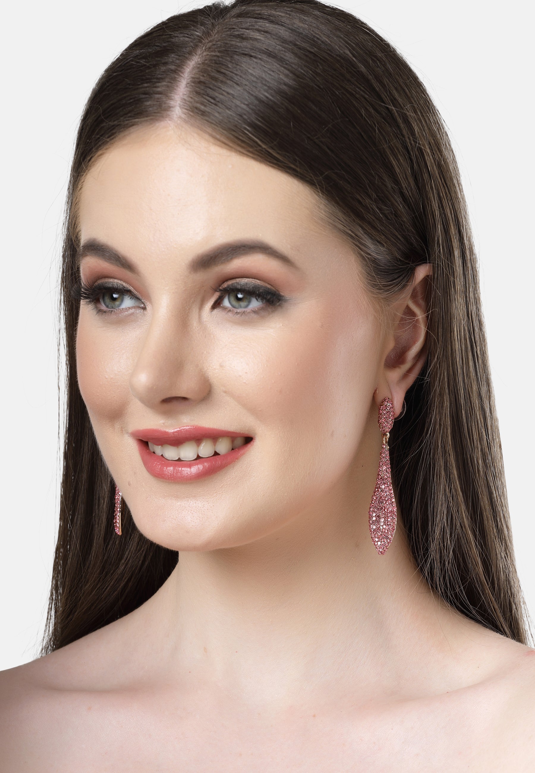 Pink AVANT-GARDE PARIS Pink Diva Collection Drop Earrings, Image 4 of 5