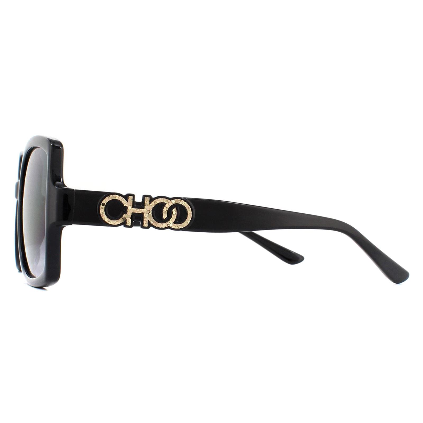 Black Jimmy Choo Black Square Black Dark Grey Gradient SAMMI/G/S Sunglasses, Image 3 of 4