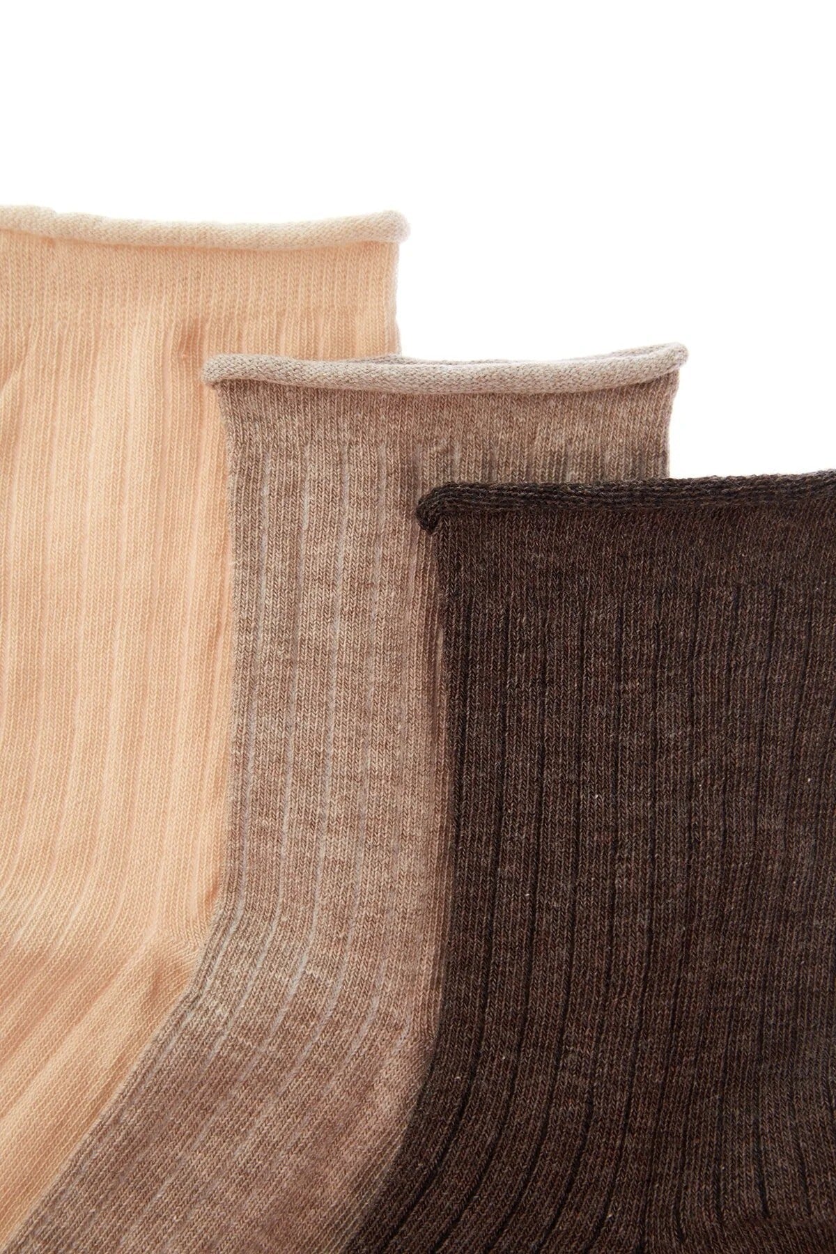 Multi Three Pack Cotton Ankle Socks, Image 1 of 5