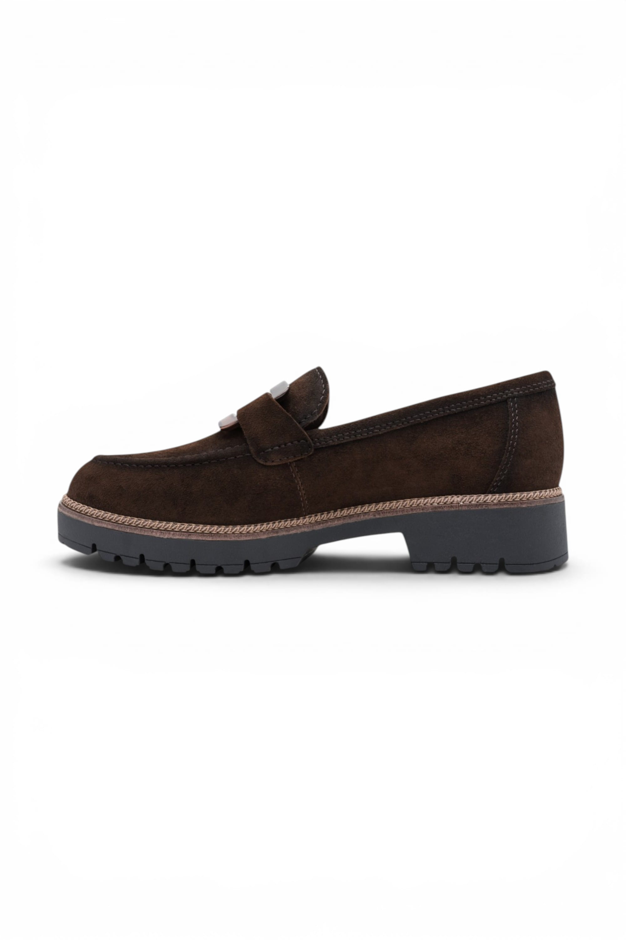 Brown Suede Leather Loafer Casual Shoes, Image 4 of 8
