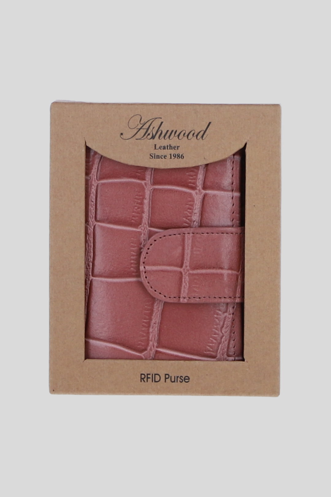 Rose Real Leather RFID Protected Trifold Purse, Image 2 of 4
