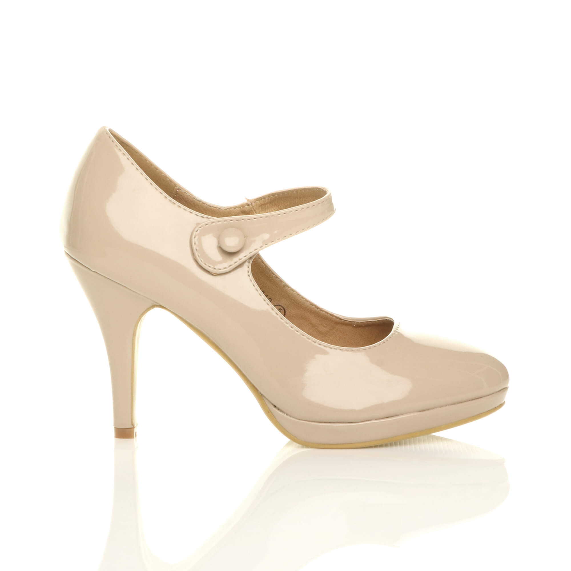 Natural High Heel Mary Jane CourtShoes, Image 2 of 5