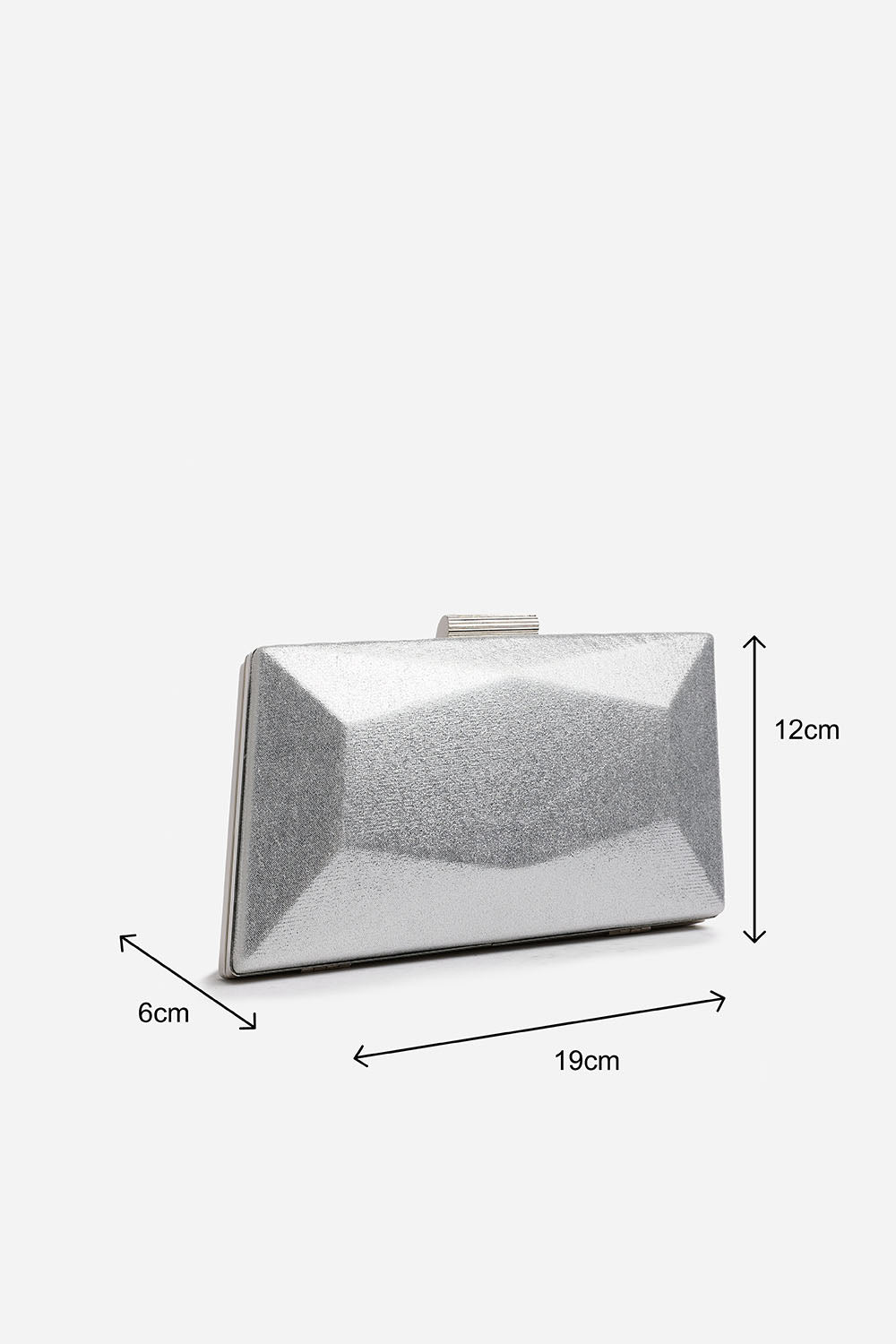 Silver Oceane Embellished Evening Clutch, Image 6 of 7