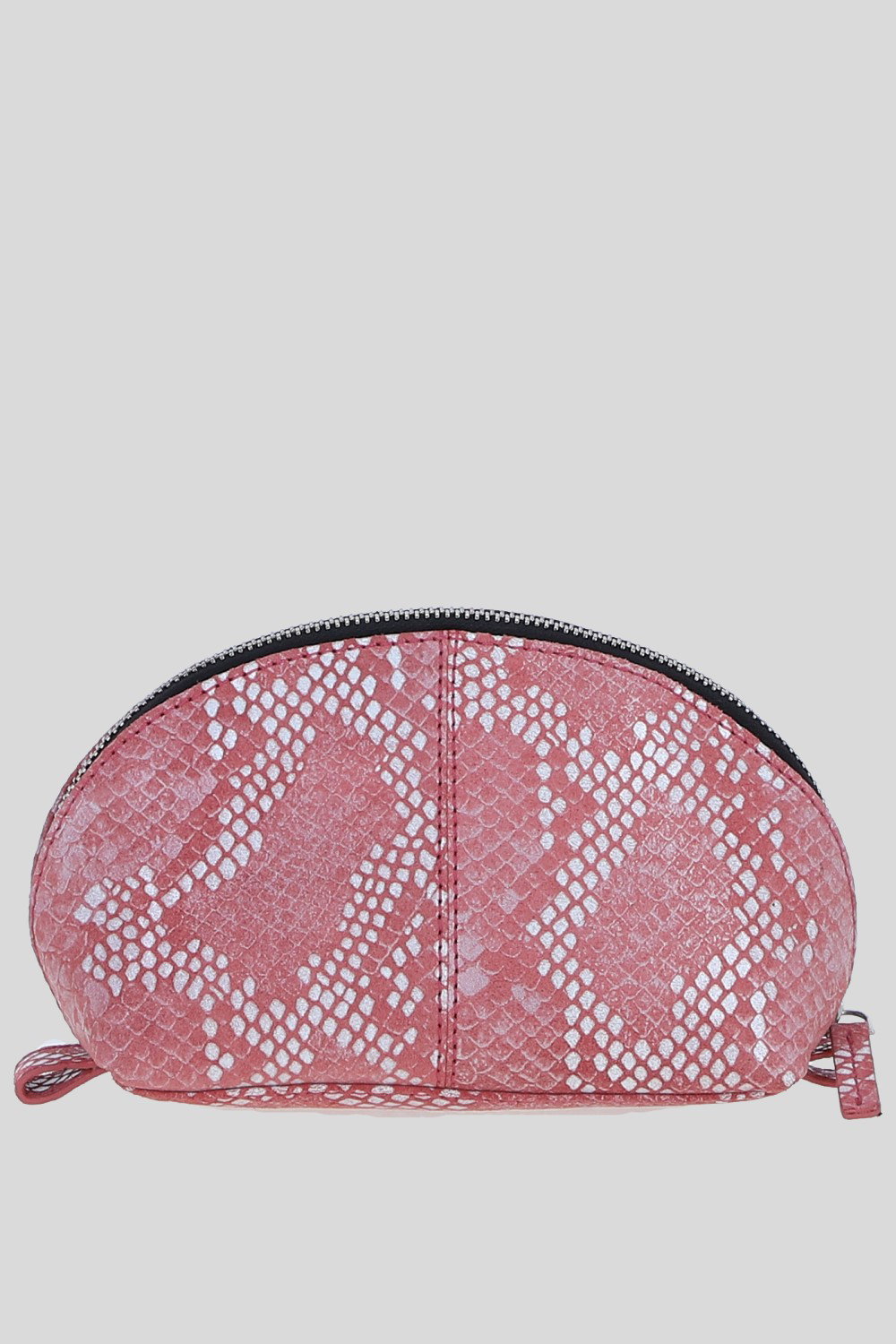 Pink 'Philippa' Real Leather Makeup Bag, Image 3 of 4