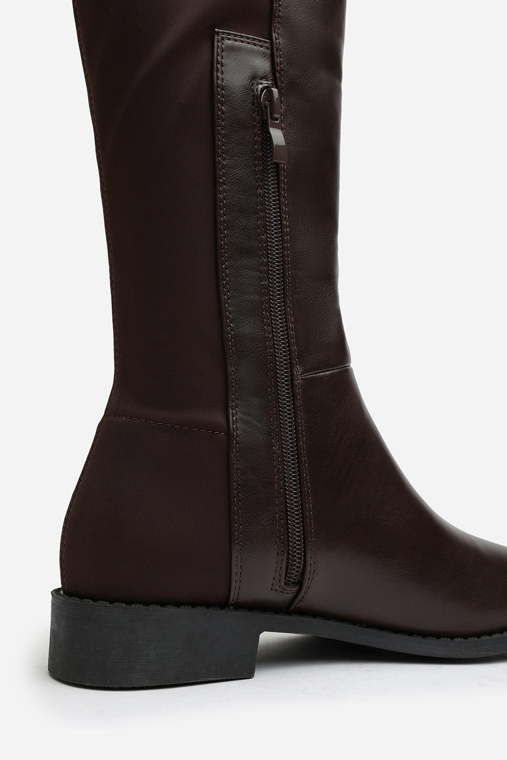 Dark Brown 'Diem' Over Тhe Knee Pull On Boots, Image 5 of 6