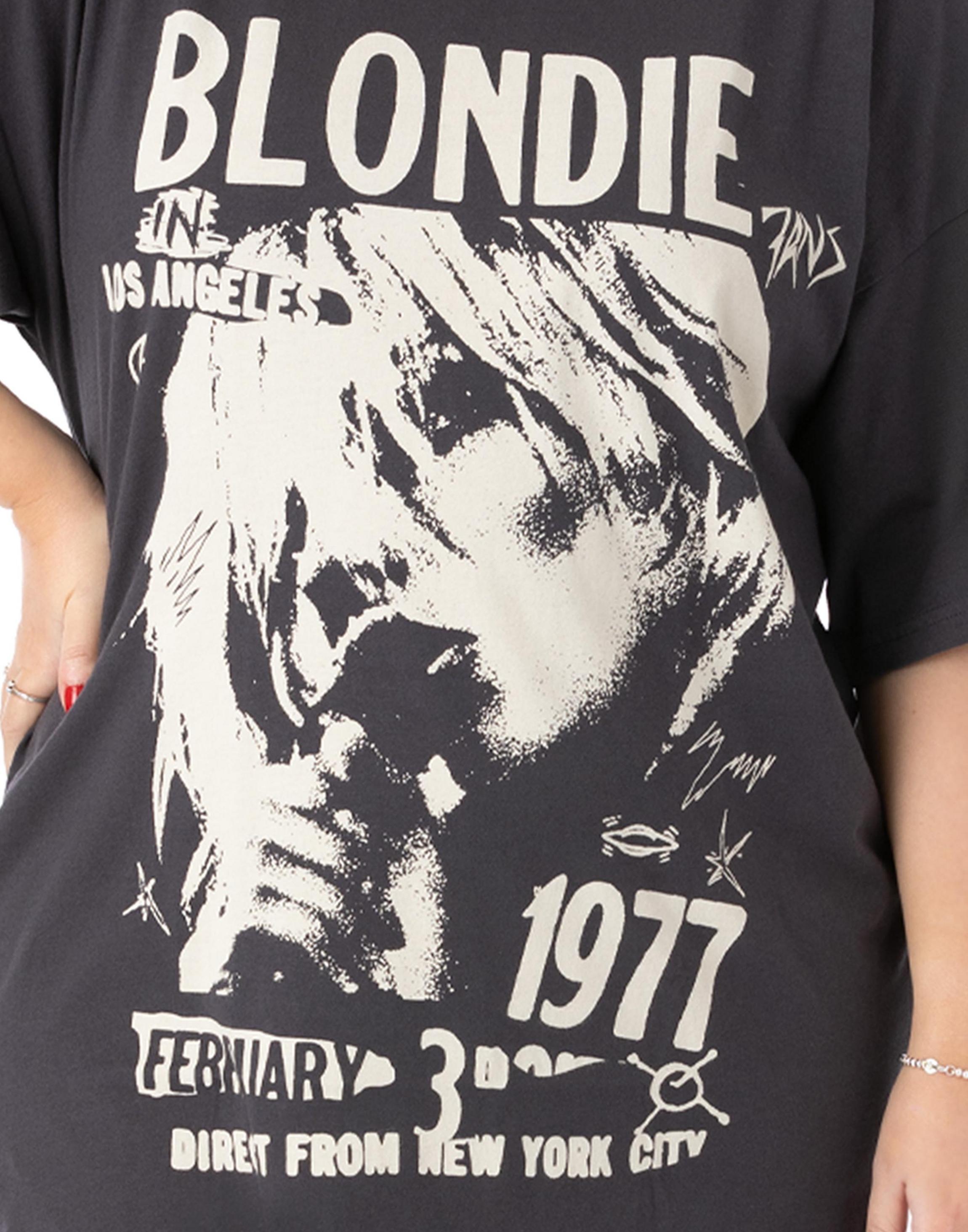 Grey Blondie Dress Oversized Short Sleeved T-Shirt, Image 5 of 6